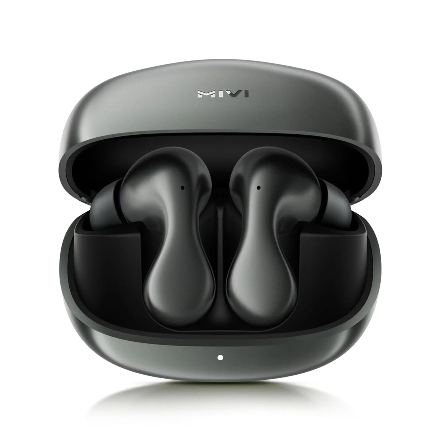 SuperPods Immersio detail - silver-blue unibody close-up